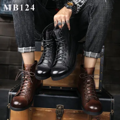 British Style Wipe Color Retro Martin Boots